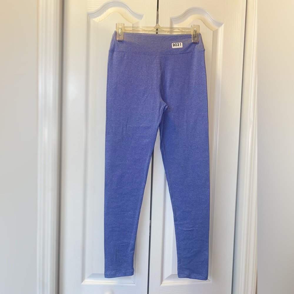 NEW LuLaRoe Solid Heathered Lavender OS Leggings 9031